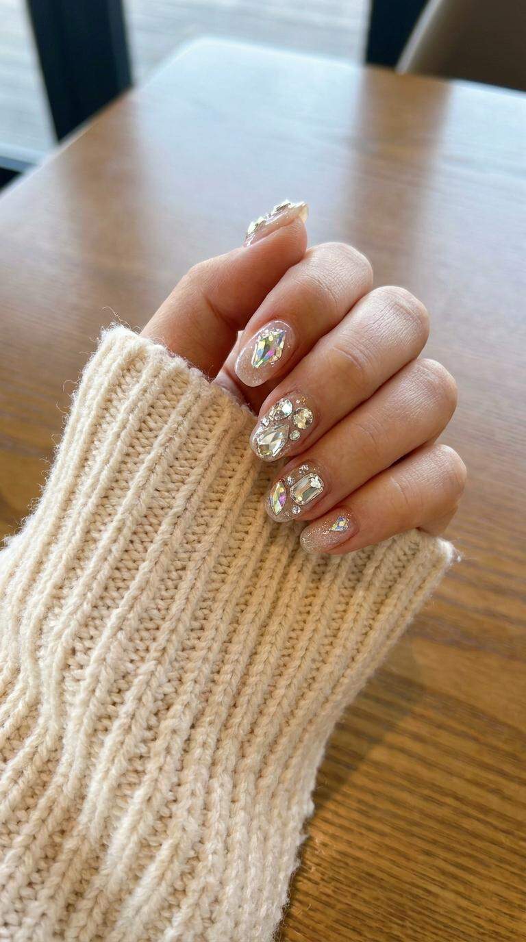 Statement Crystal Nail Accents