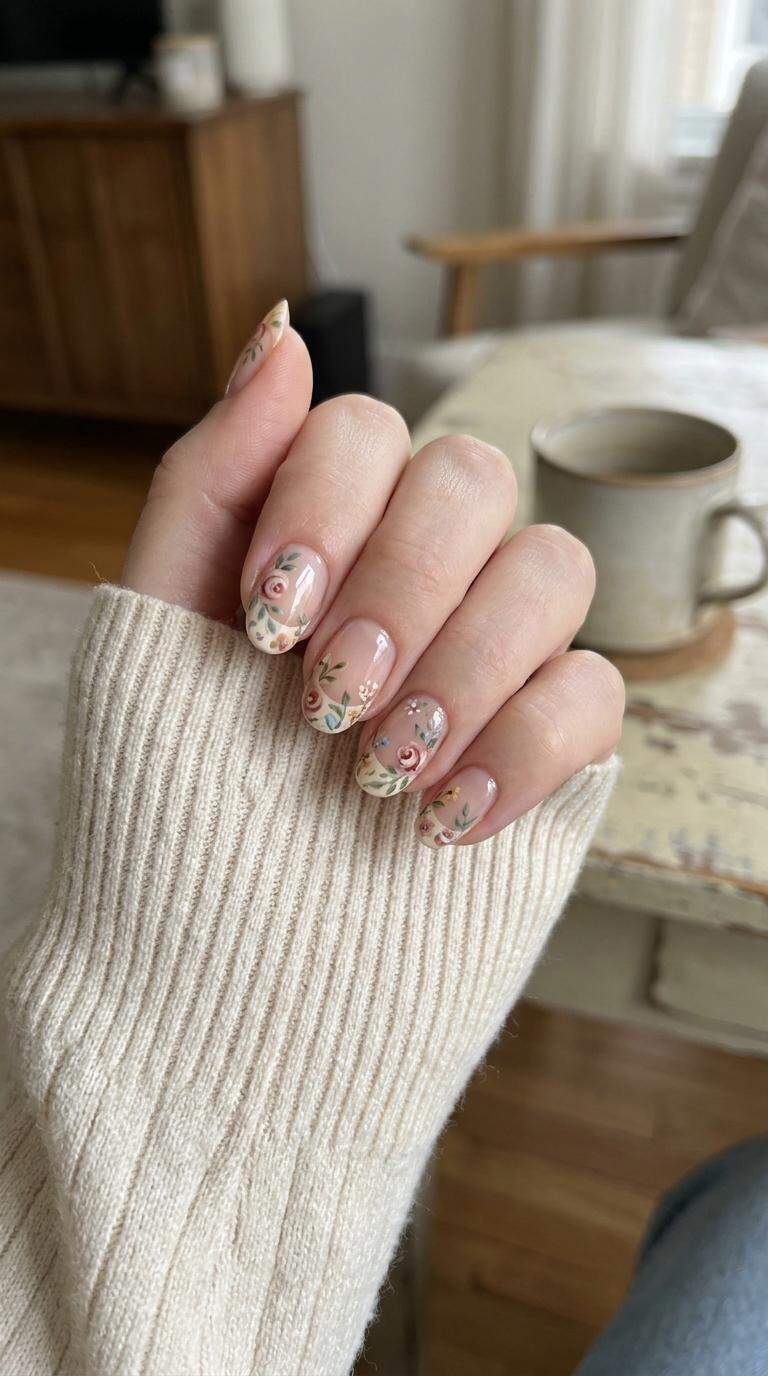 Vintage Floral Tipping