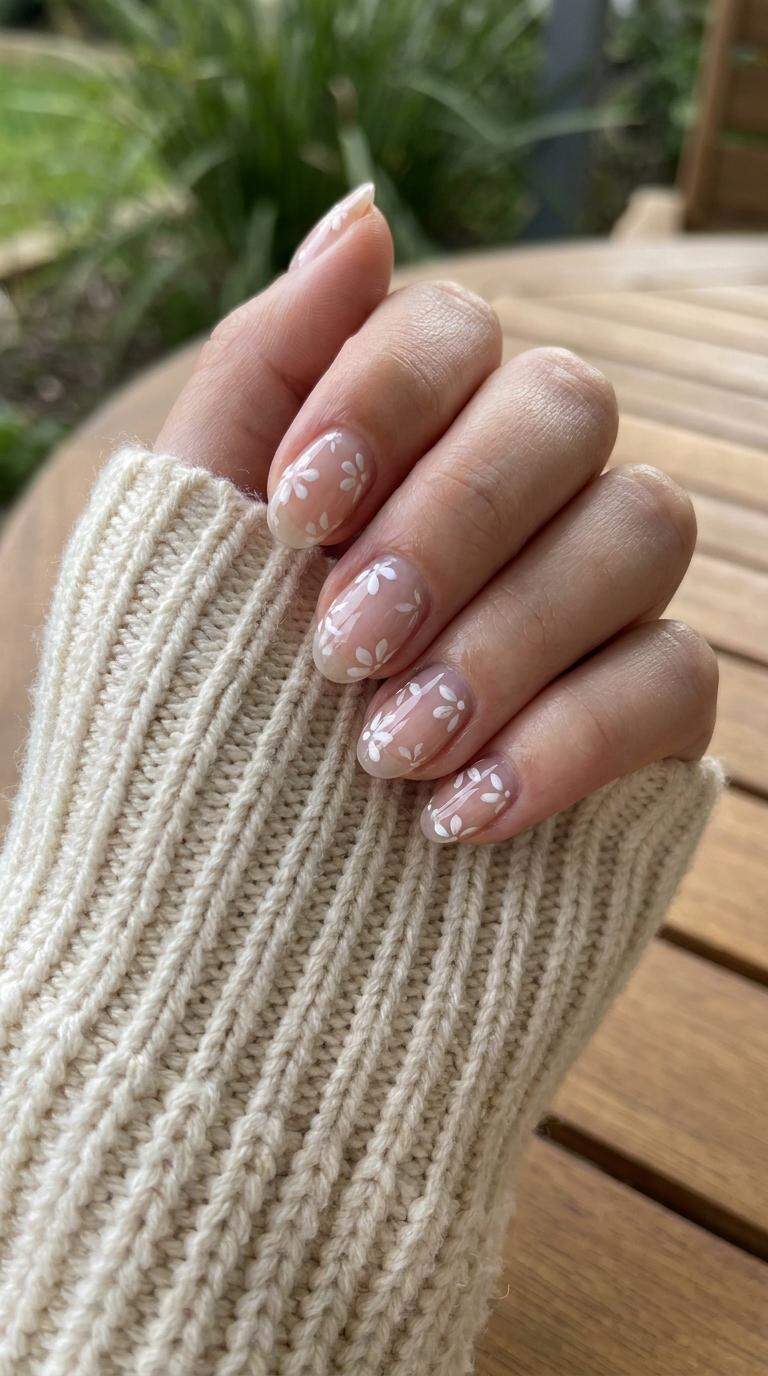 White Flower Nails