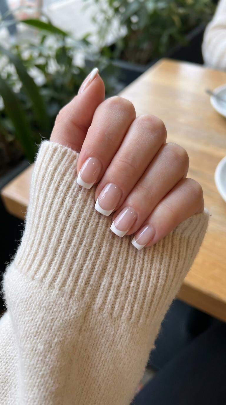 White Tip French Nails