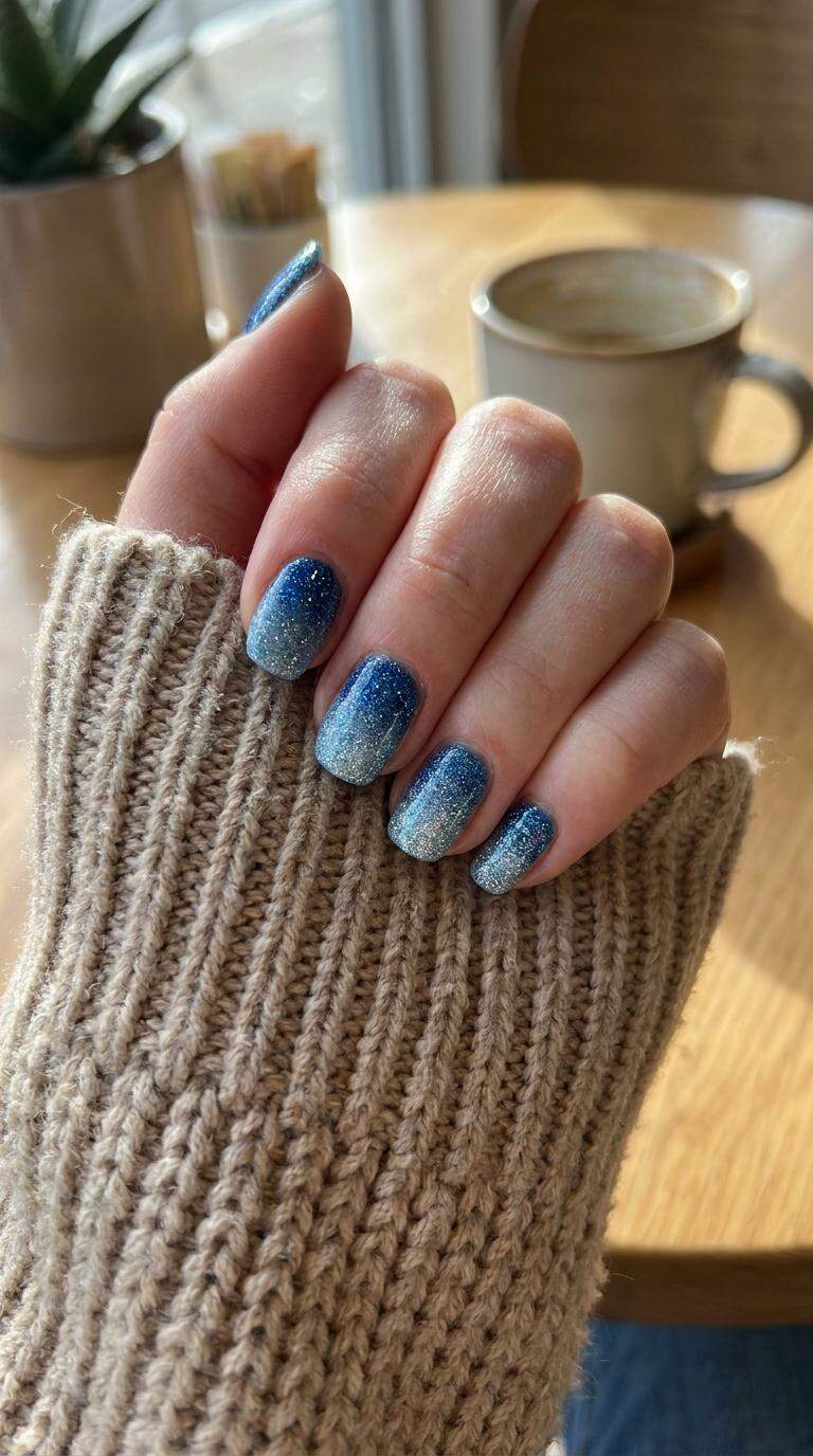 10 Unique Blue and White Nails Designs for Kawaii Lovers