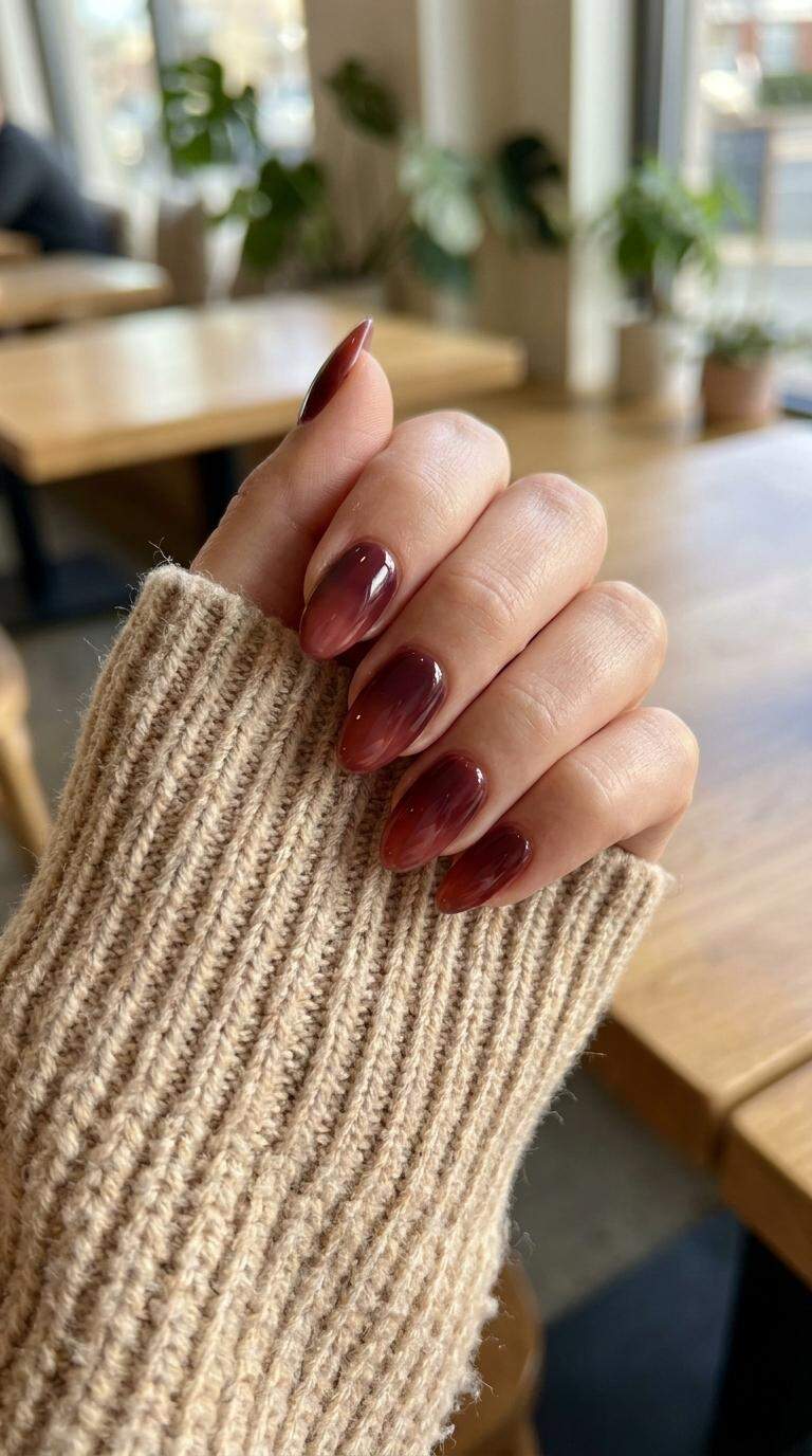 10 Elegant Nail Art Designs with Burgundy and Gold Accents