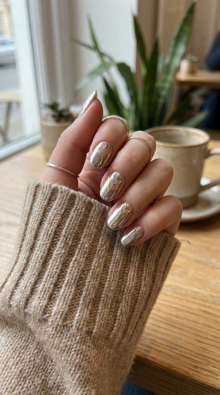 Chrome Geometric Accent