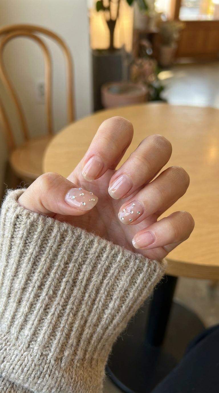 Crystal Accent Nails