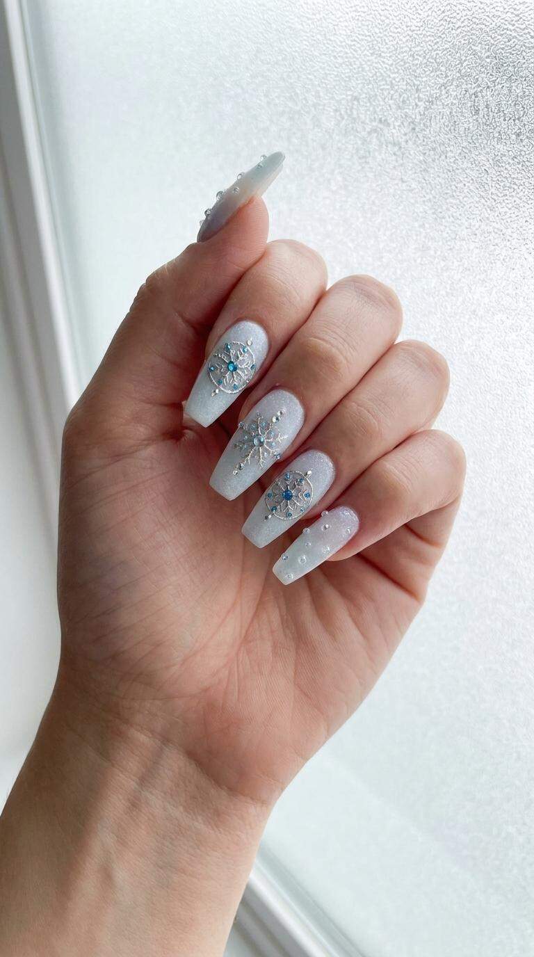 Crystal Snowflake Medallions