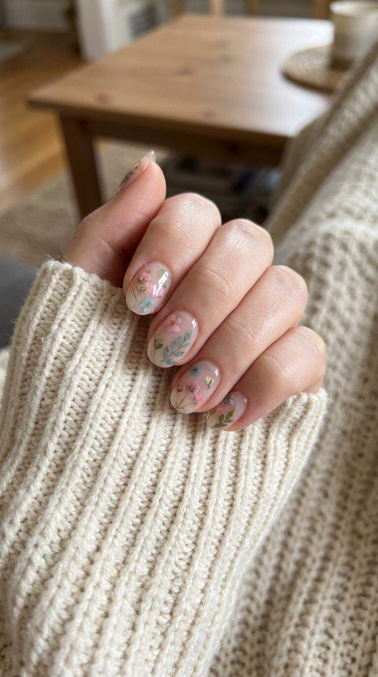 Dainty Floral Press-Ons