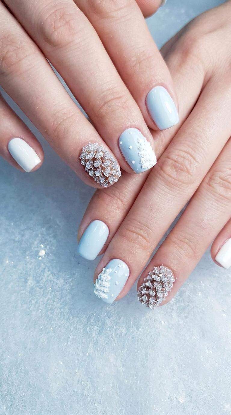 Frosted Pinecone Accents