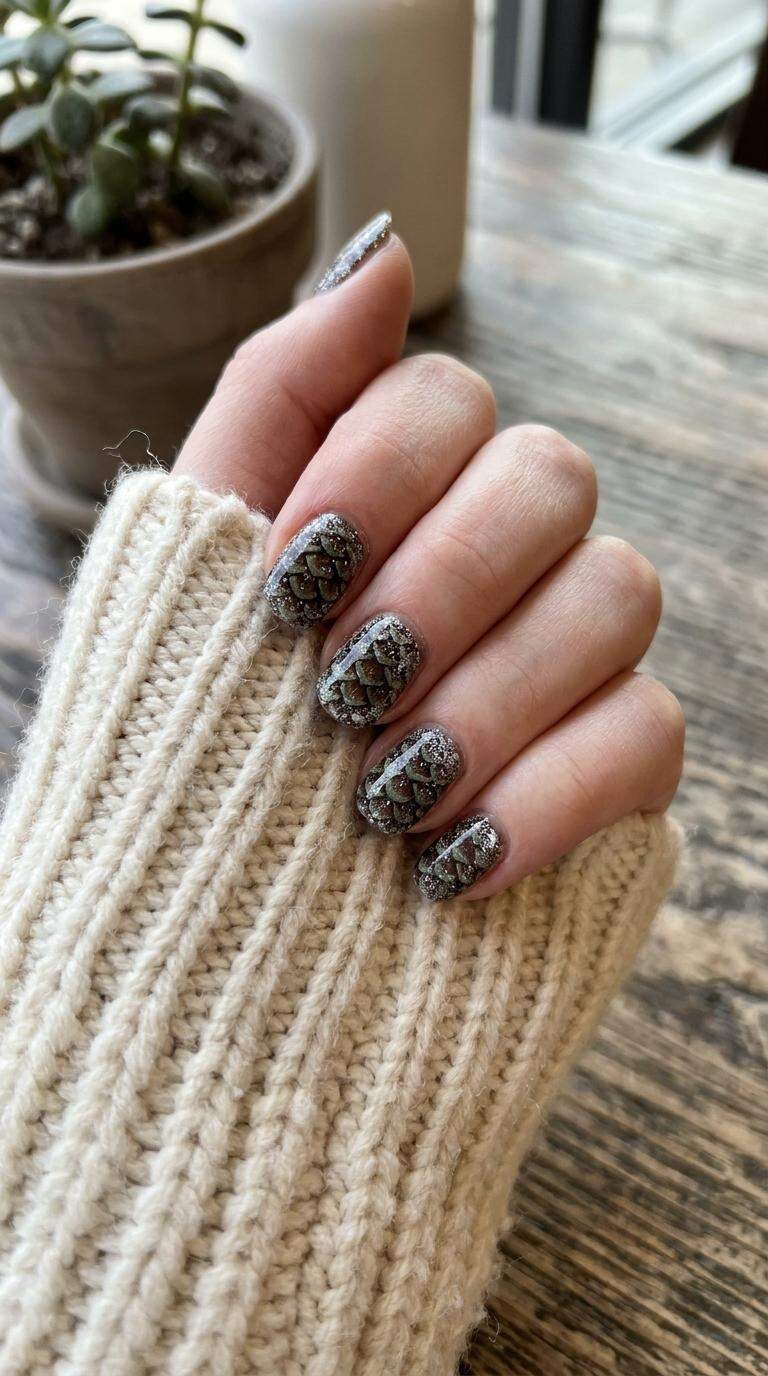 Frosted Pinecone Design