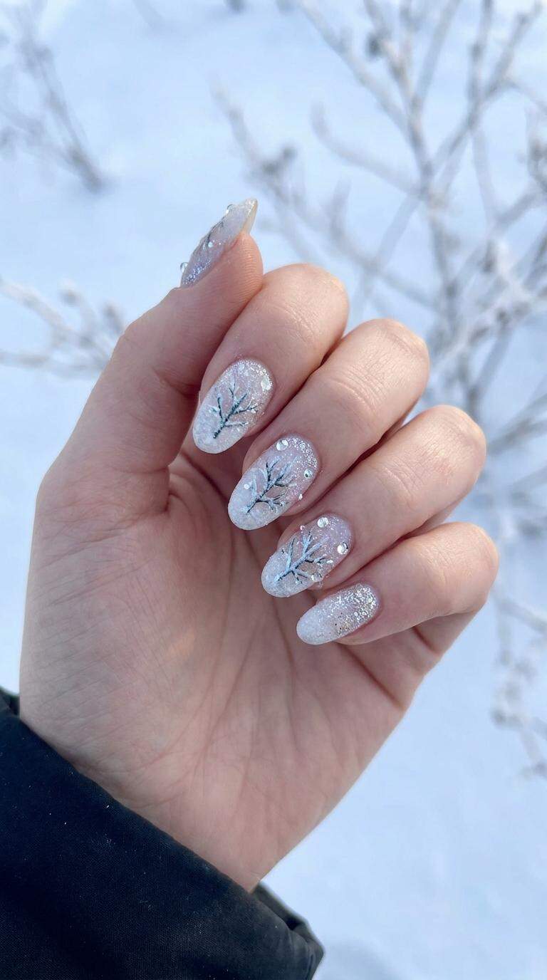 Frosted Tree Branches