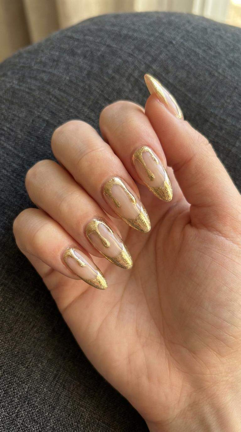 Glittering Chrome Drips