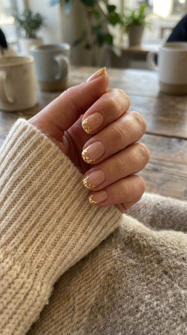 Gold Leaf Accented Tips