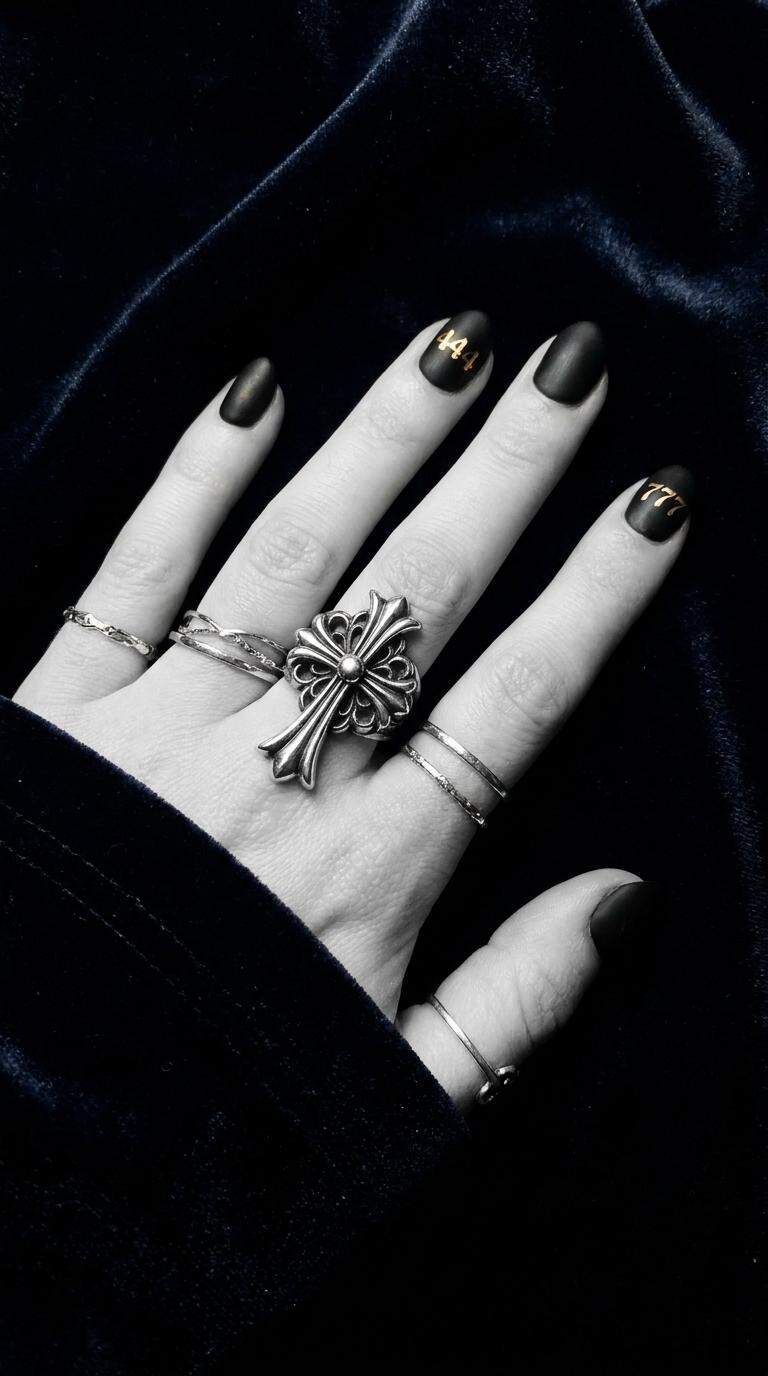 Gothic Sterling Silver Cross