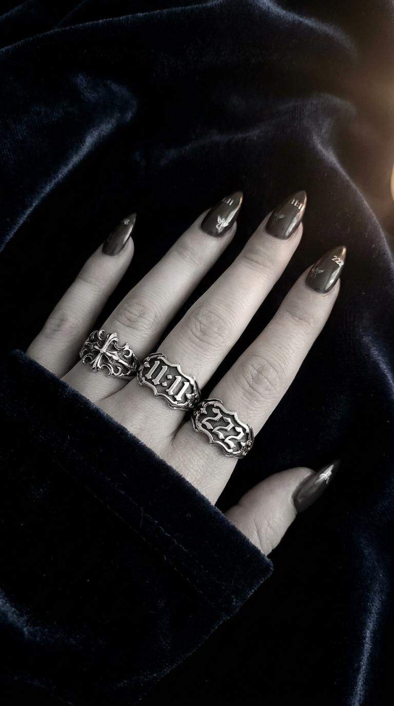 19 Stylish Angel Number Ring Nail Art Nail Ideas