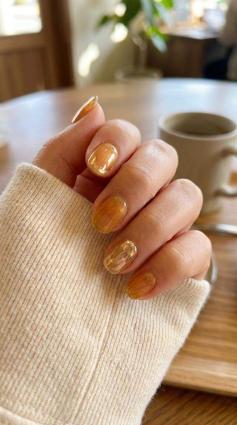 Honey Gold Press On