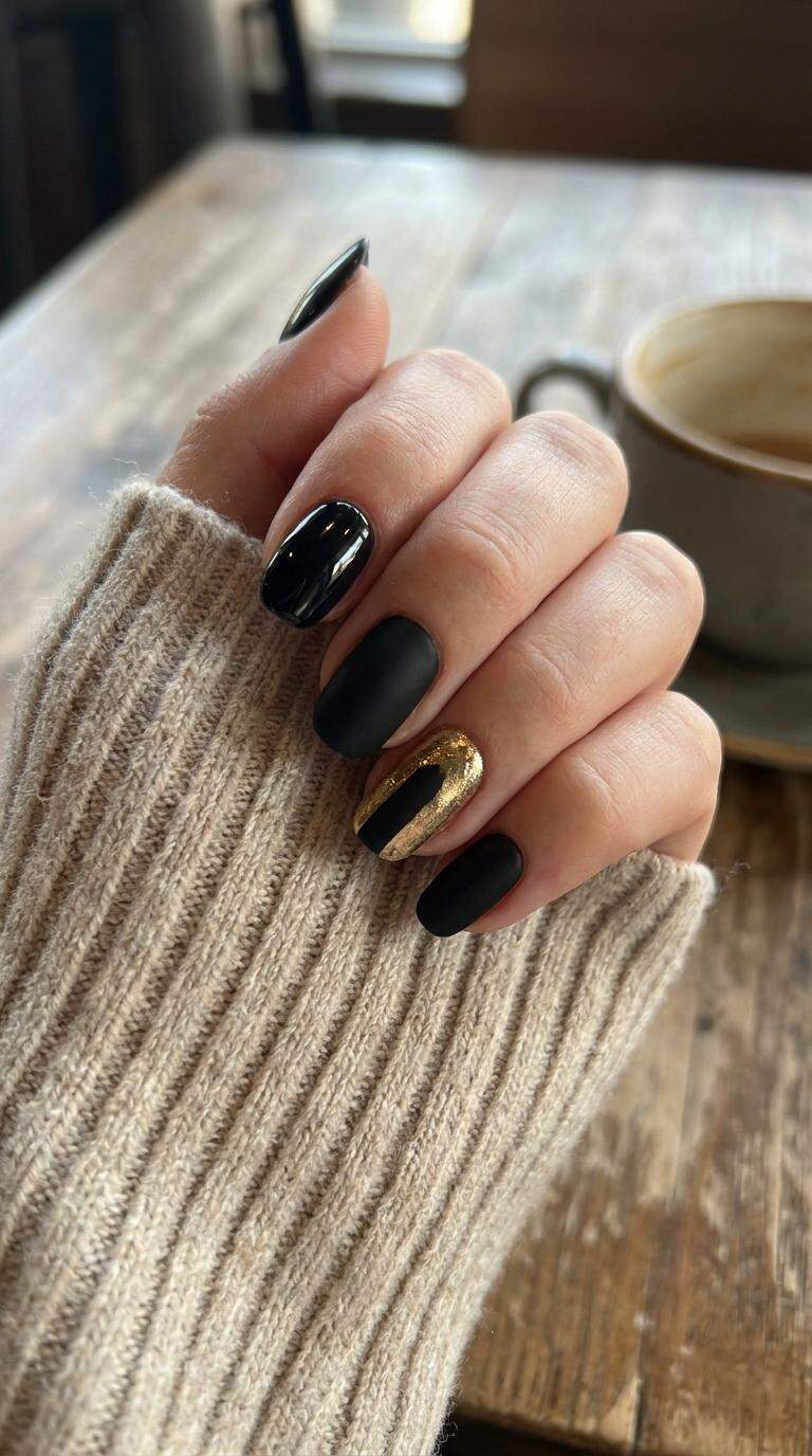 Matte Black and Gold