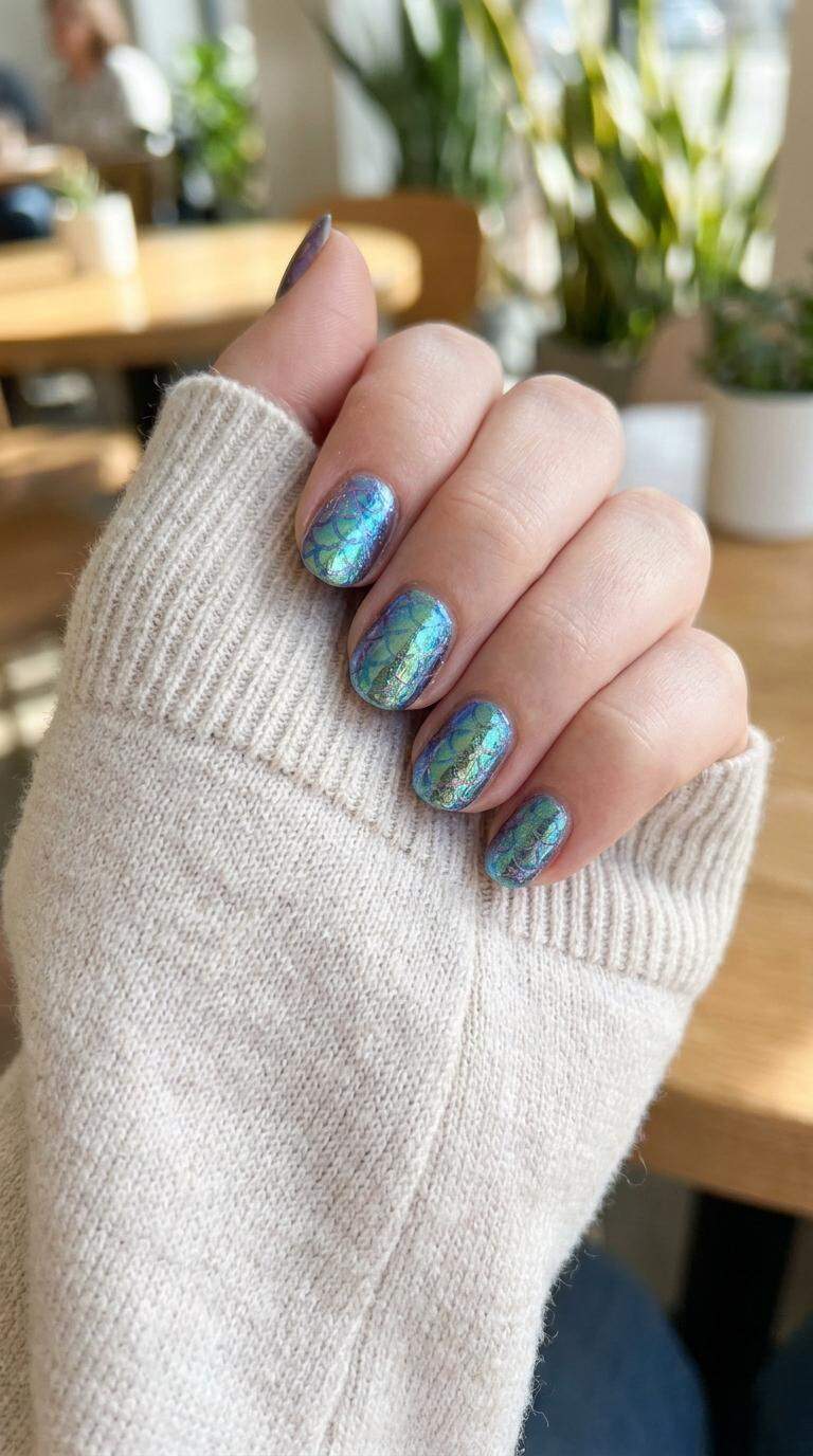 Mermaid Scale Nails