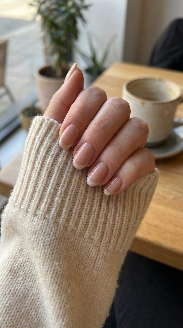 Nude Beige French Tip