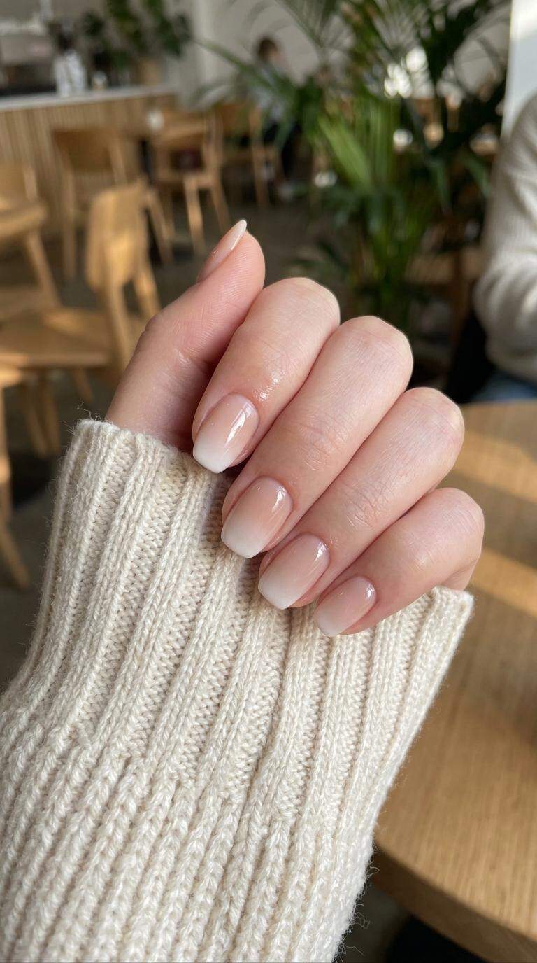 Nude Nail Polish with Ombre