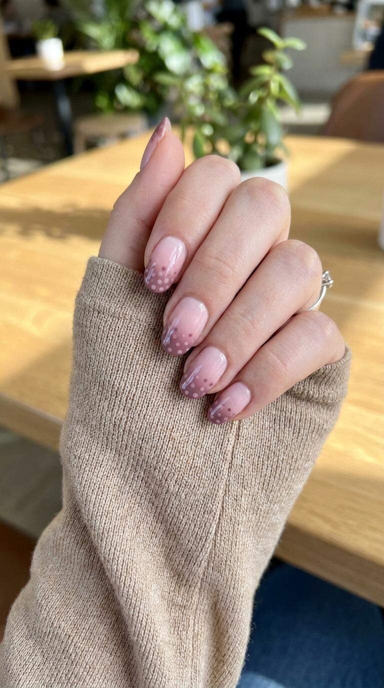 Ombre Polka Dot Tips