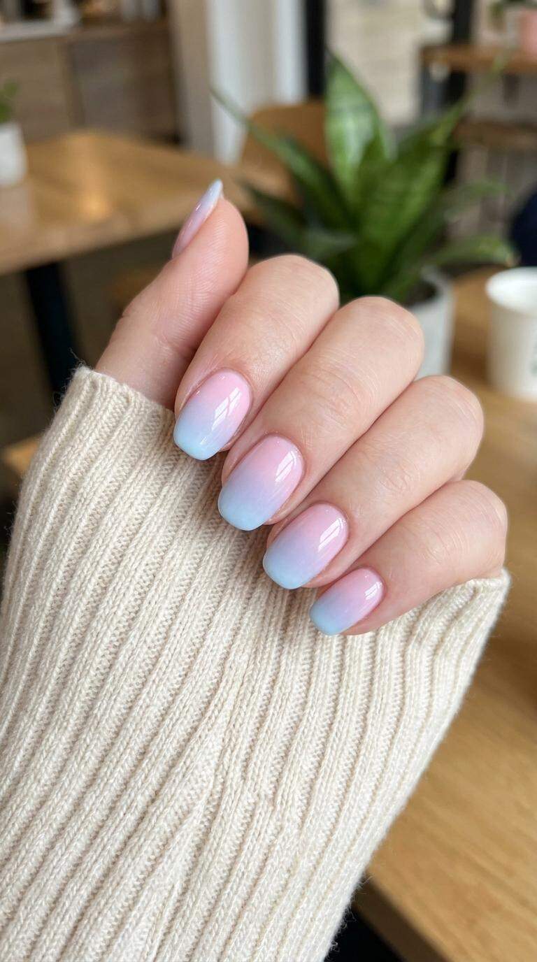 Pastel Ombre Nails