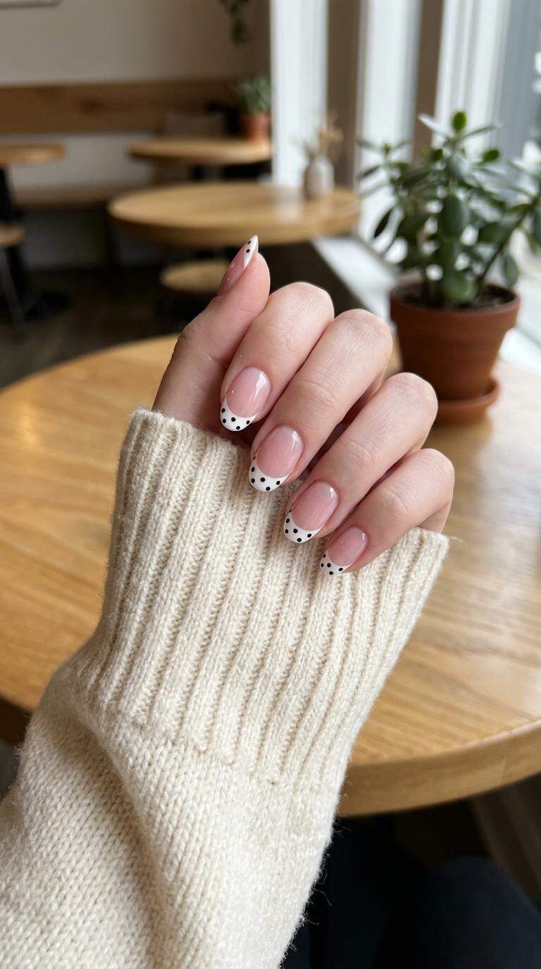 11 Dazzling Spring Nail Art Designs with Polka Dots