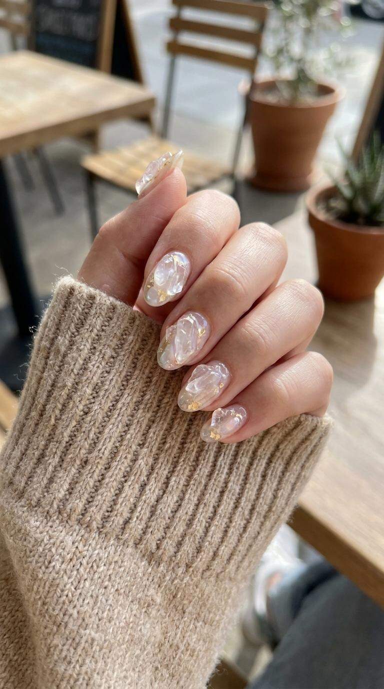 Quartz Cluster Nail Art