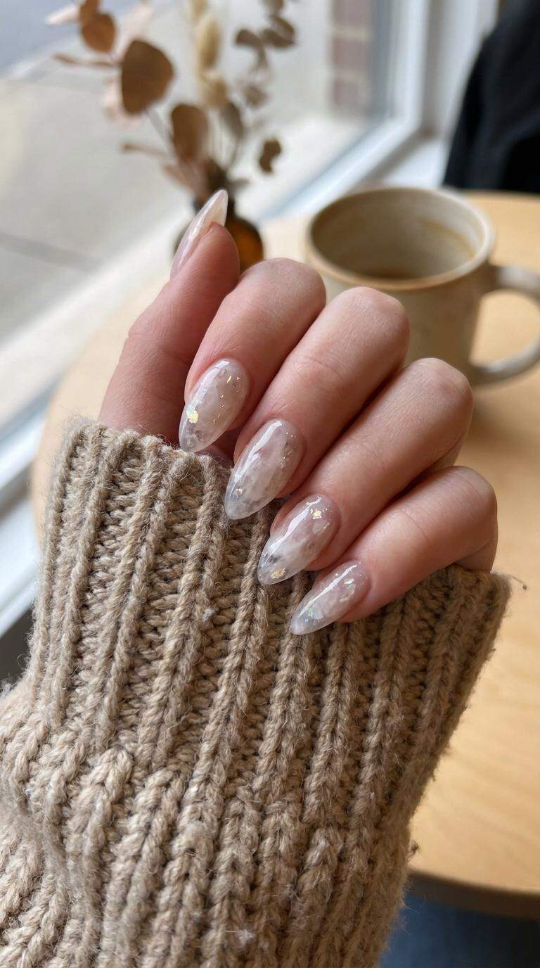 Quartz Crystal Point Nails