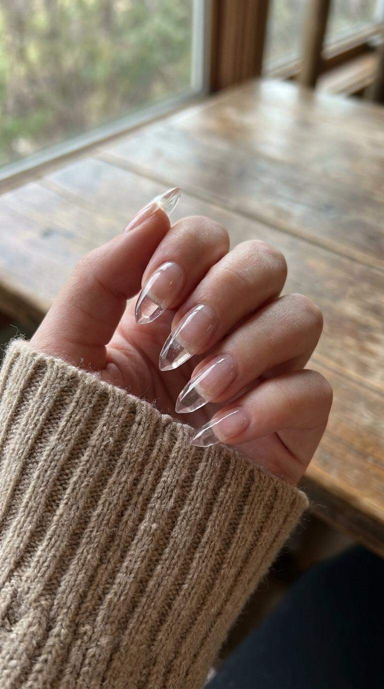 Quartz Crystal Point Tips Nails