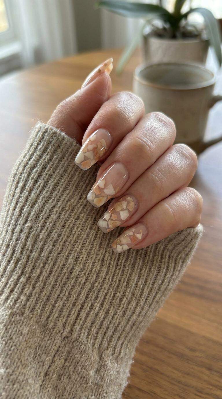 Quartz Feldspar Mosaic Tips Nails