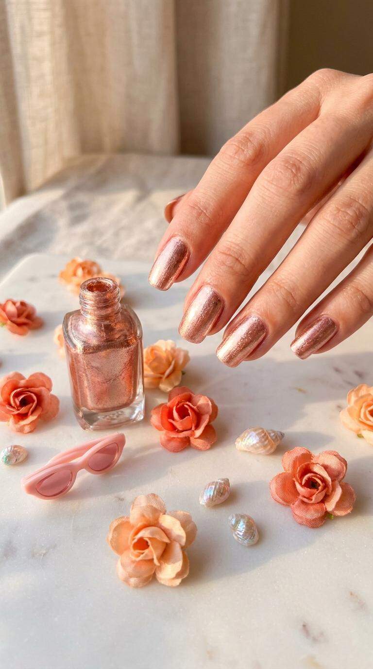 Rose Gold Metallic Foil