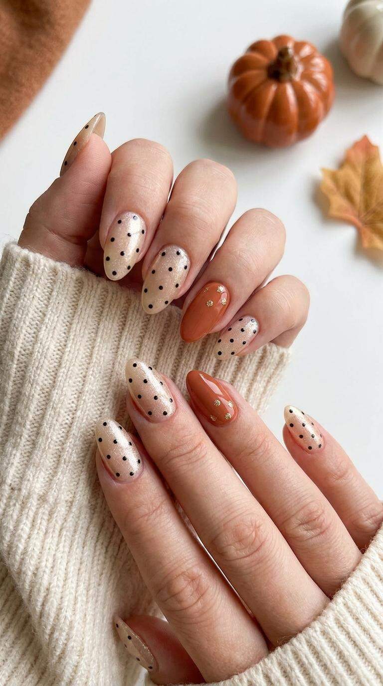 Small Black Dots with Sparkly