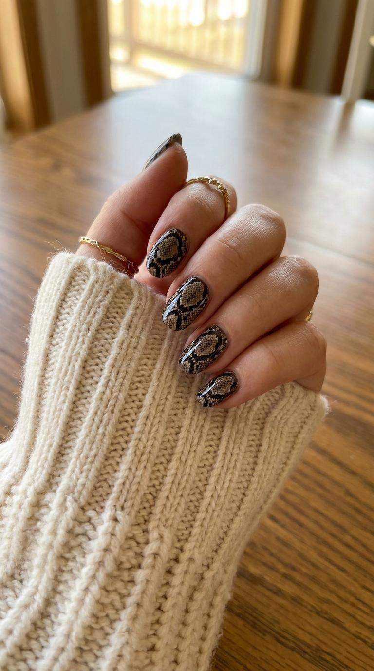 Snake Skin Nails