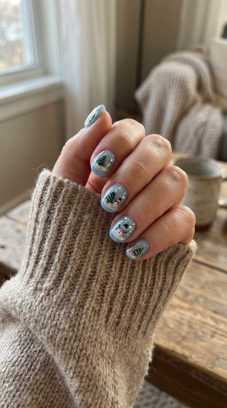 Snow Globe Nail Art