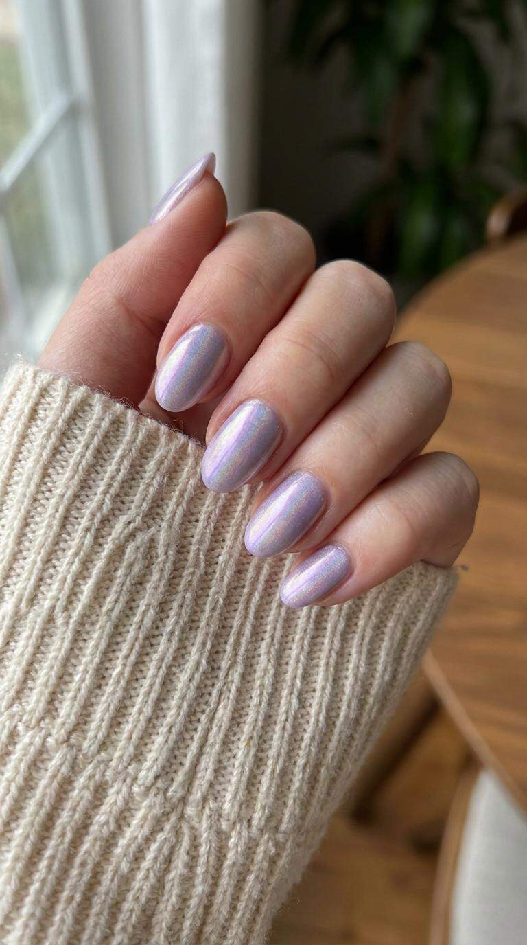 Soft Lavender Holographic