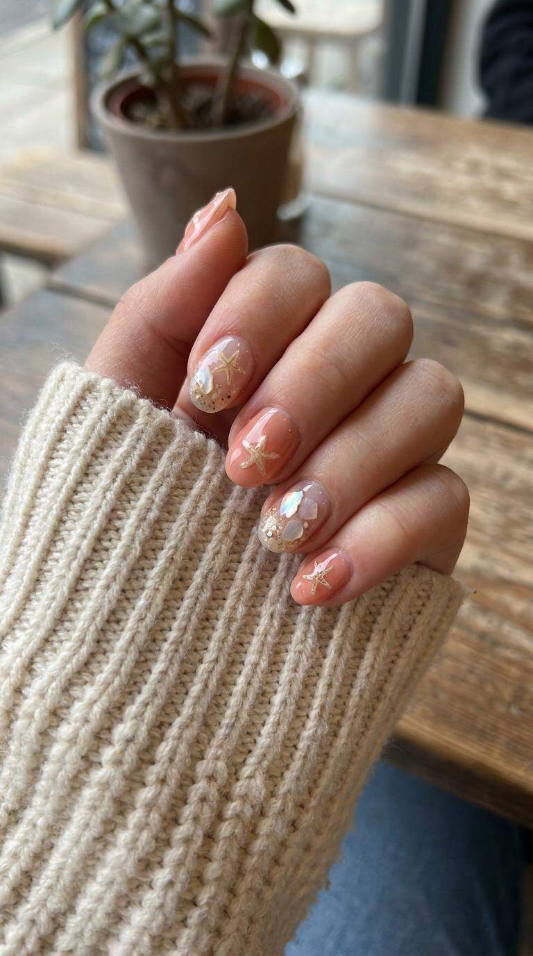 Starfish Shell Nails