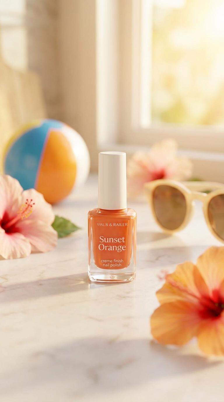 Sunset Orange Creme Finish