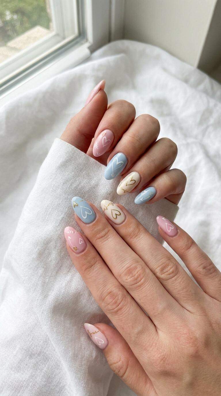 Sweetheart Symbol Nail Art
