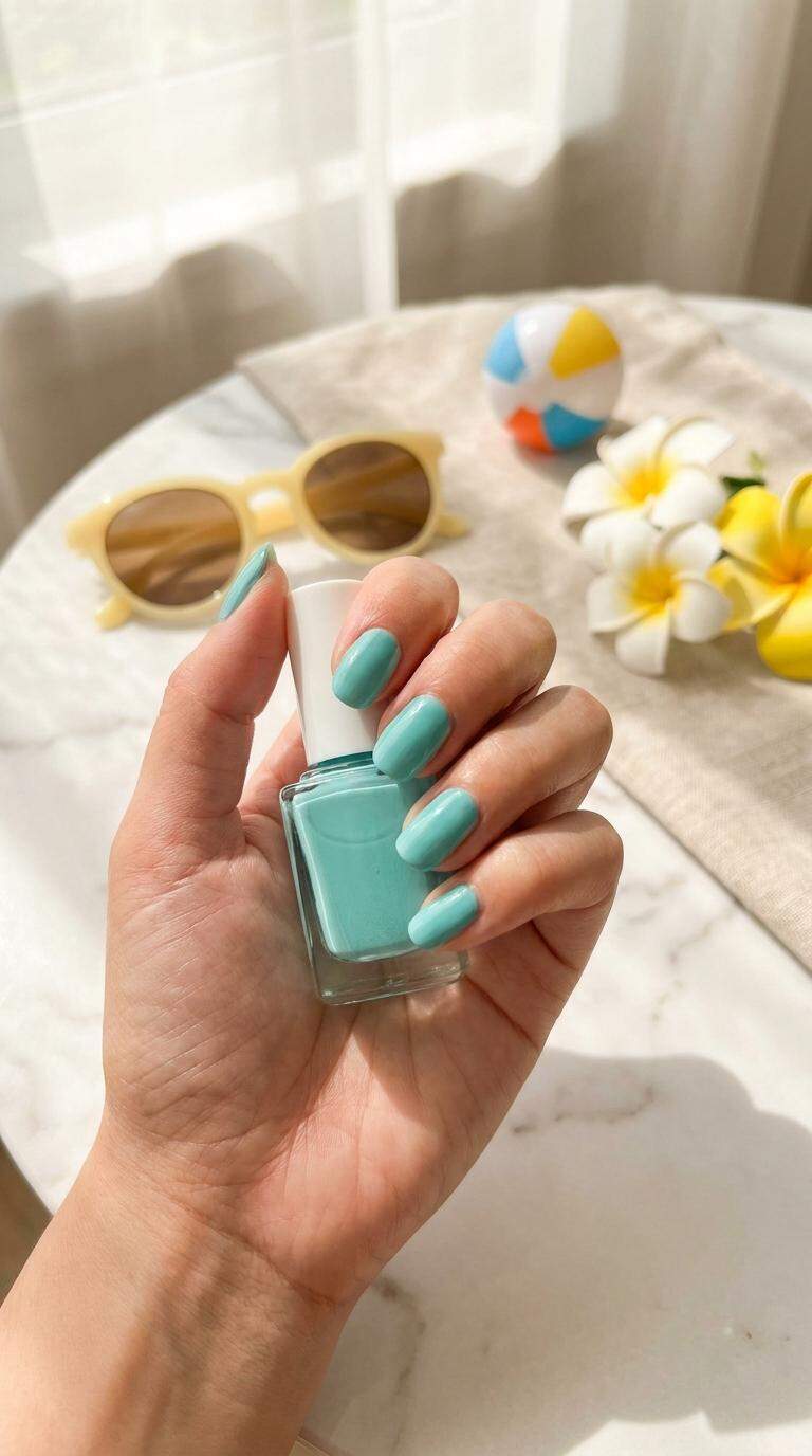Turquoise Seafoam Gel Effect