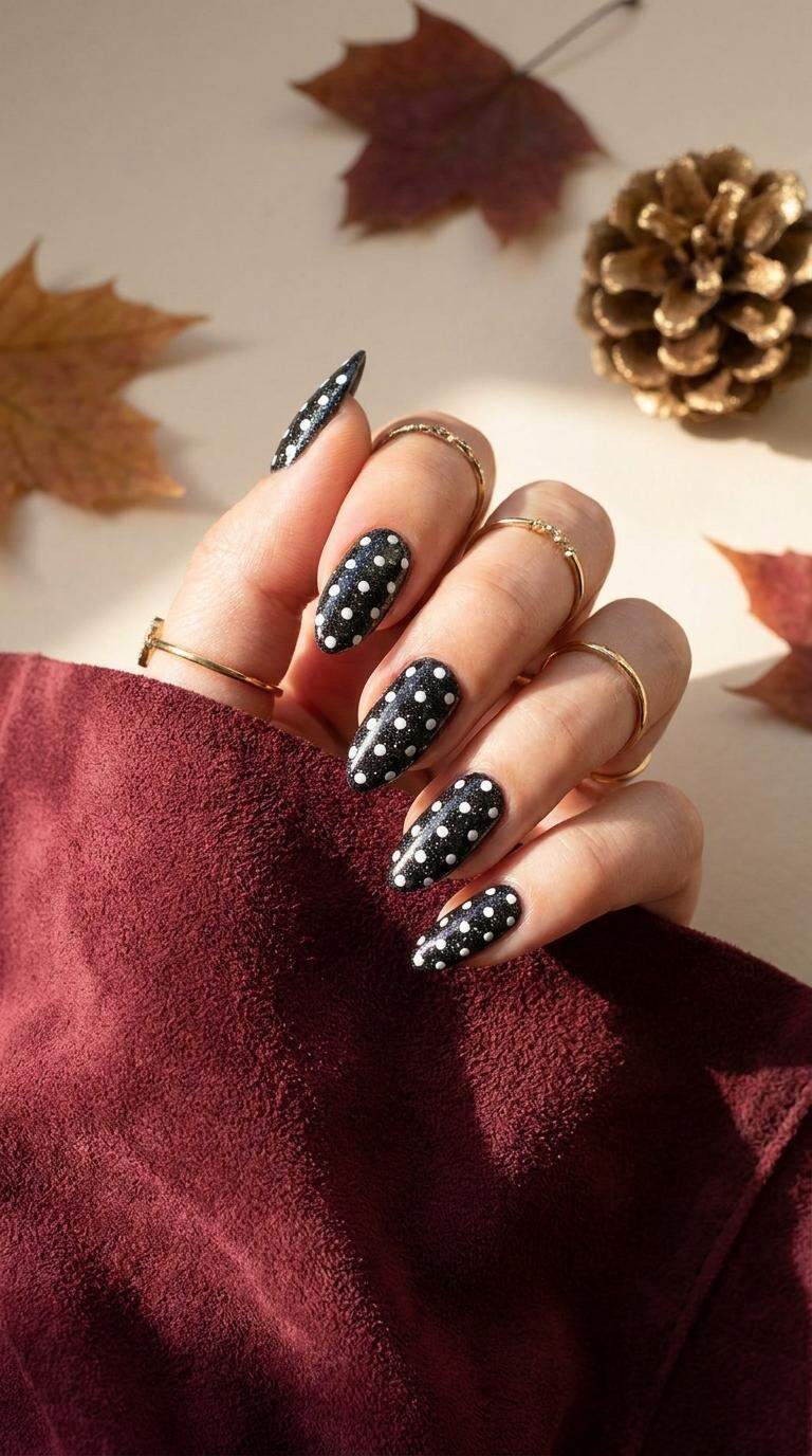 11 Breathtaking Polka Dot Nail Art Ideas for Fall