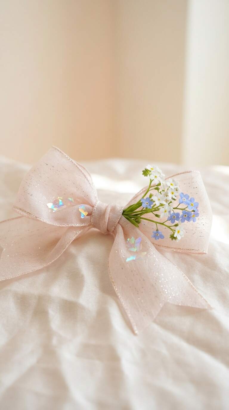 Bow with Fresh Flower