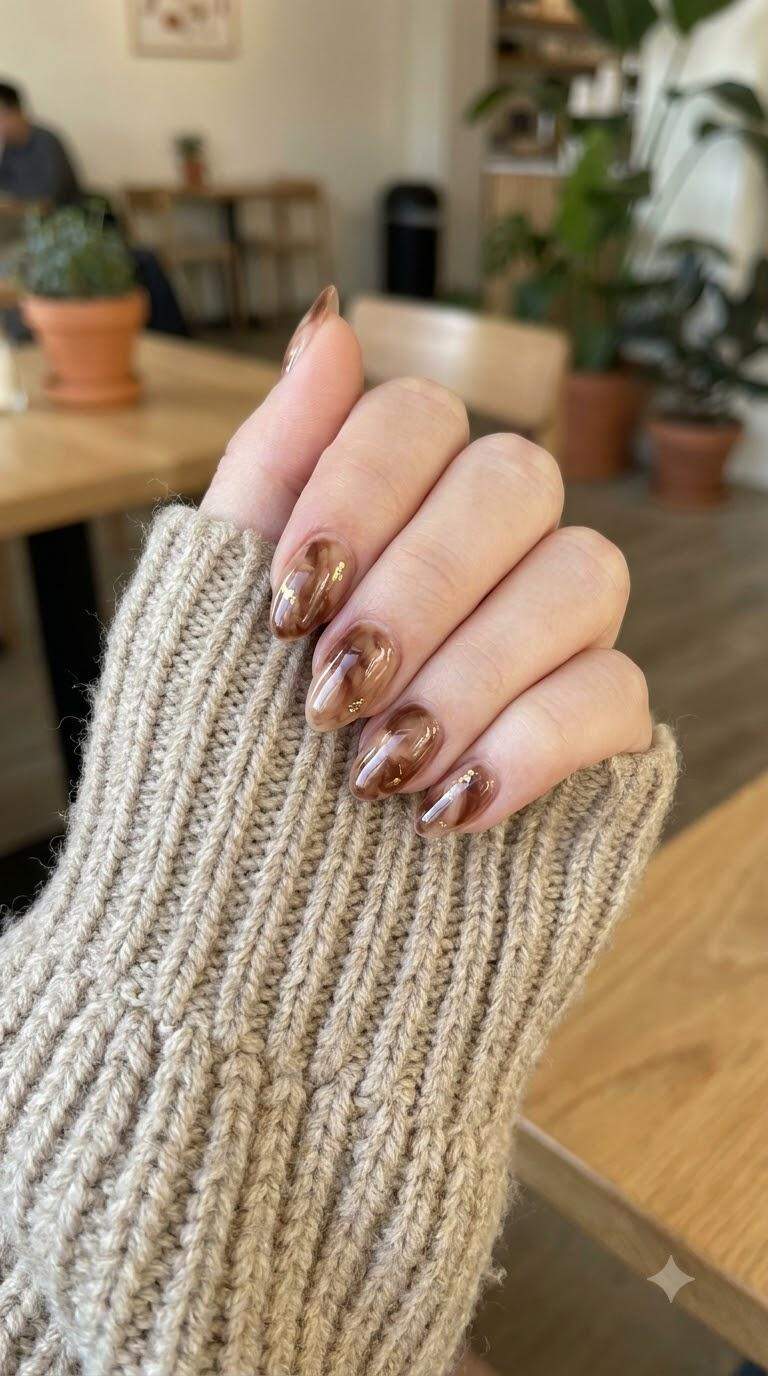 12 Elegant Nail Styles Featuring Chocolate Brown Shades