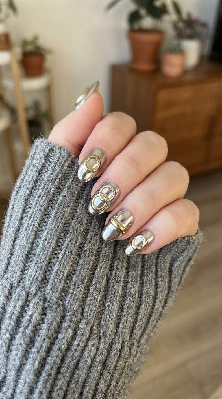 Chrome Nail Rings