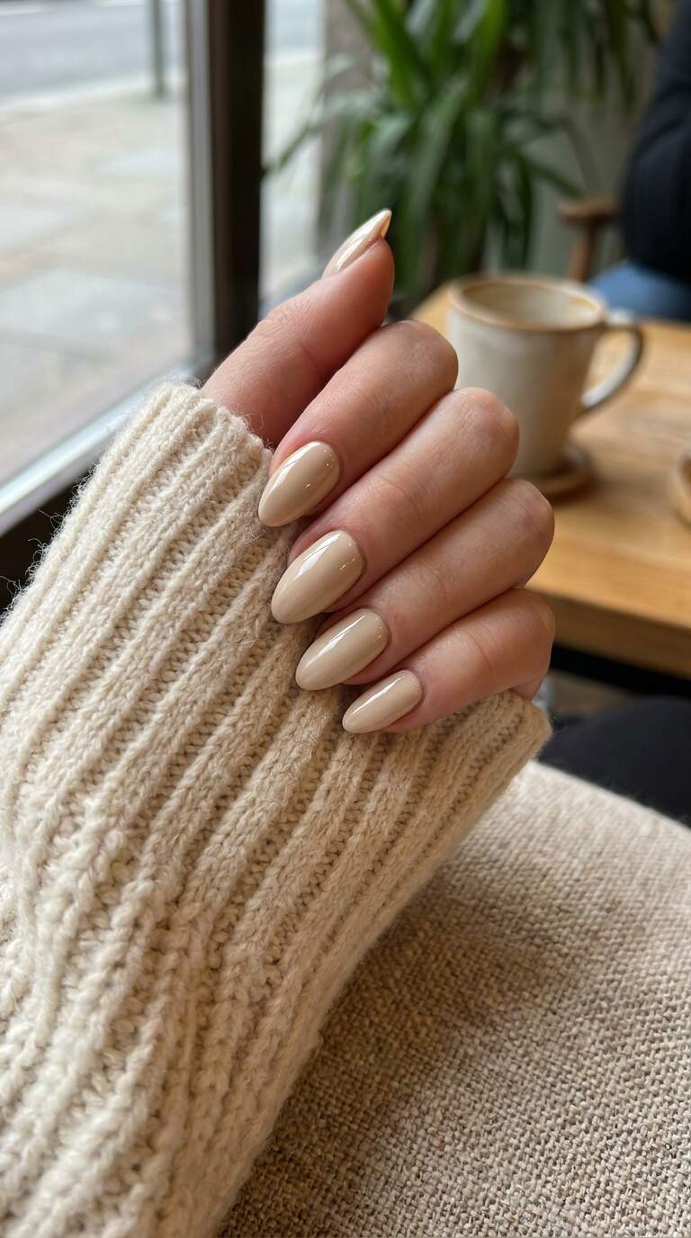 Creamy Beige Almond Polish