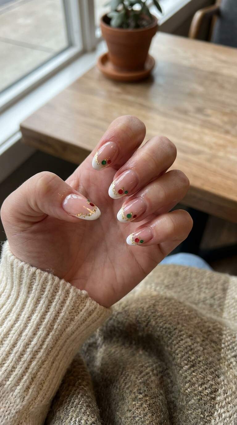 Festive French Tips