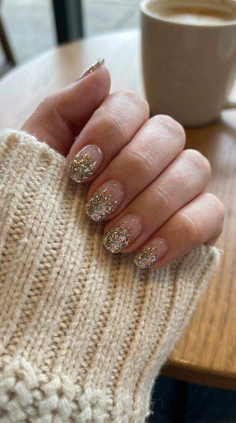 Forgetful Husband Glitter Nail Tips