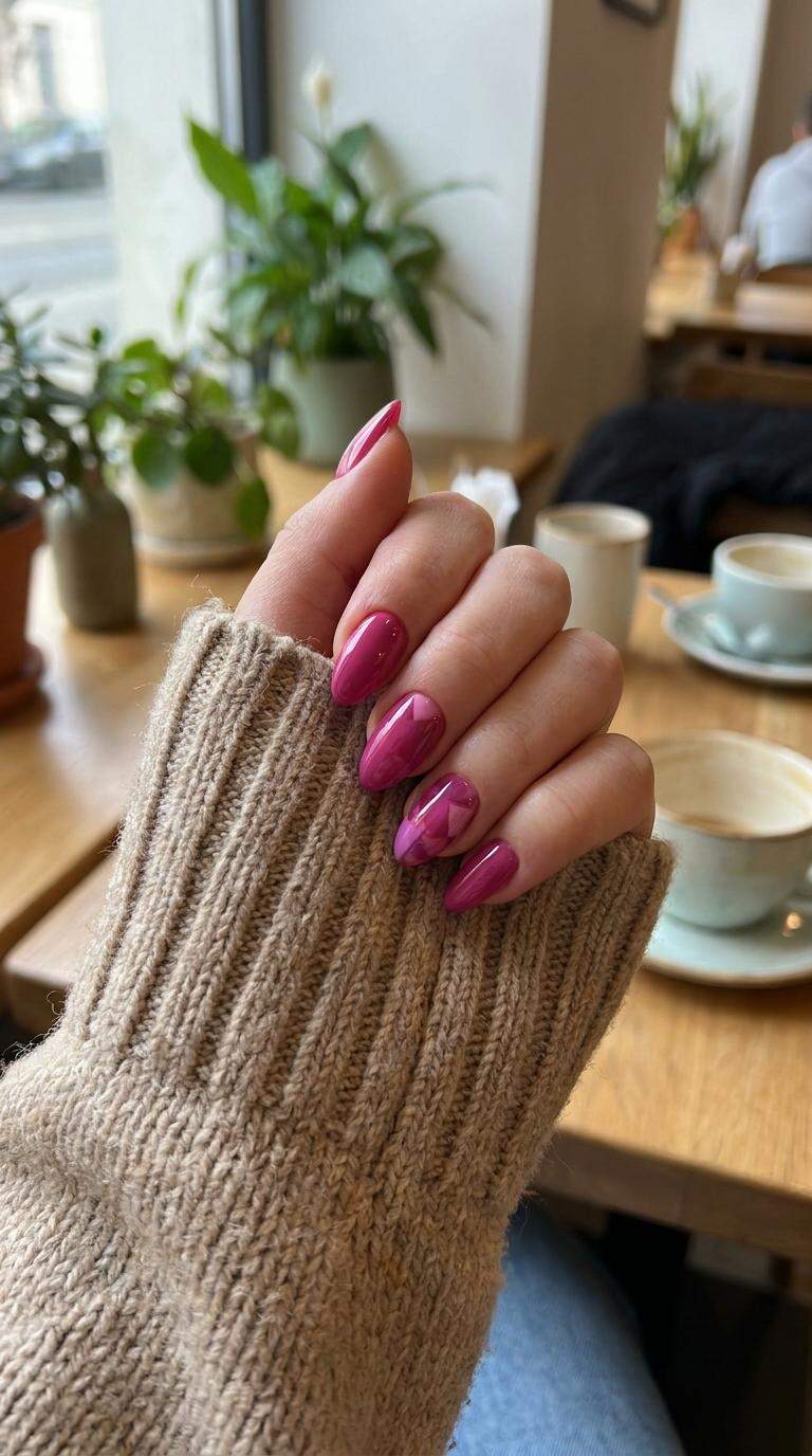 Fuchsia Almond Shapes