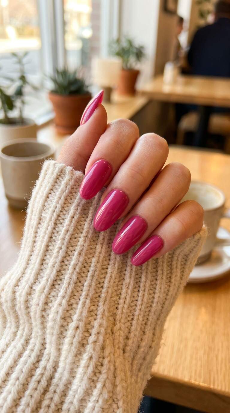 Fuchsia Pink Press-On Nails