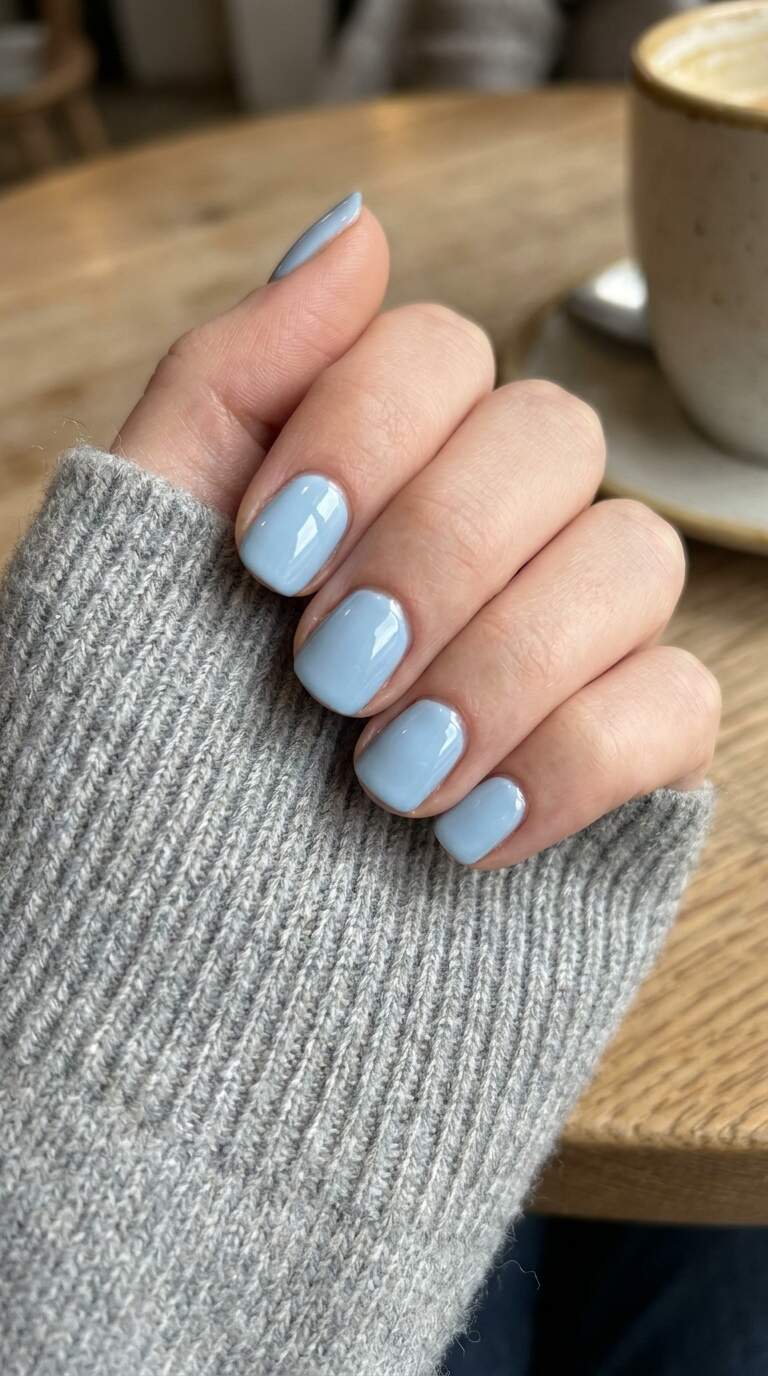 Glacier Blue Nails