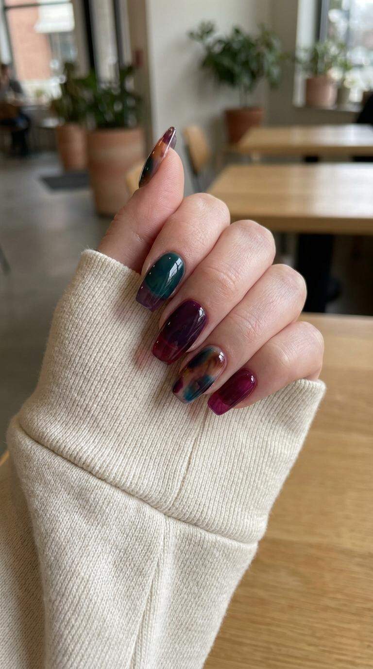 Glass Nail Extensions in Bold