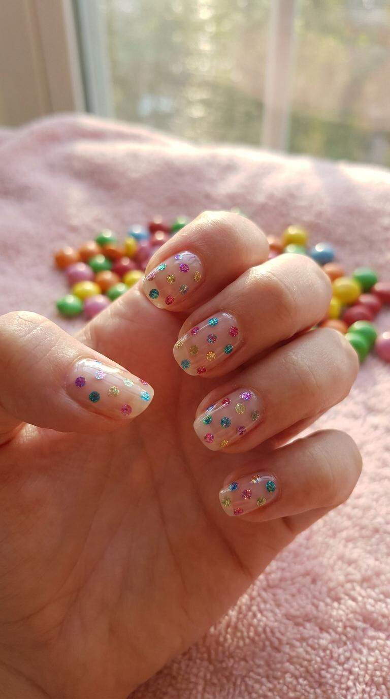 Glitter Dot Clear Coat